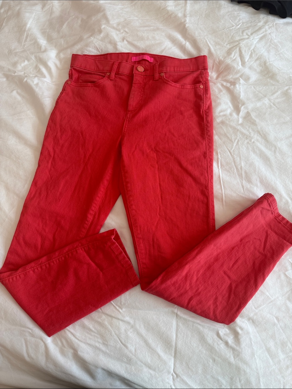Lilly Pulitzer Bright Red Skinny Jeans